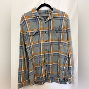 Grayers Blue and Orange Plaid Shirt